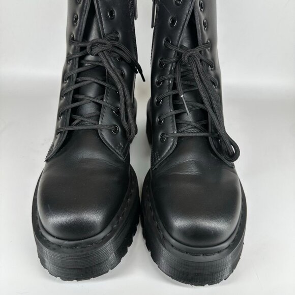 Dr Martens Vegan Jadon II Boot Mono Platforms Black Women's Size 8 - Picture 8 of 16